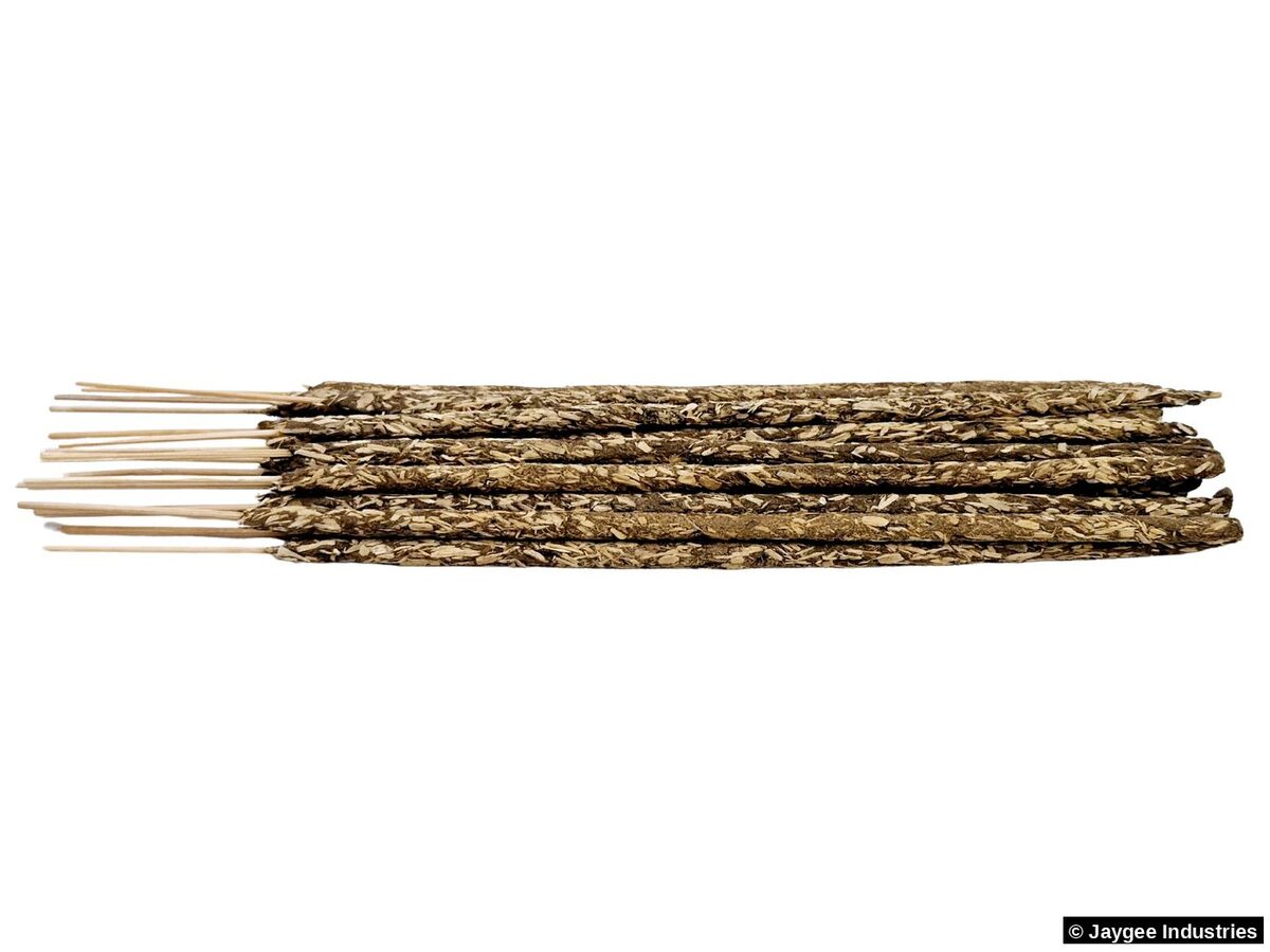 Aromastotra herb-peppered smudge incense sticks with visible dried botanicals