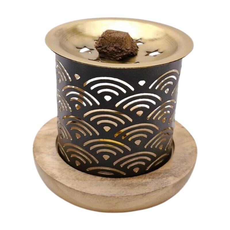 Daoudh Bakhoor Burner Wave design — unlit