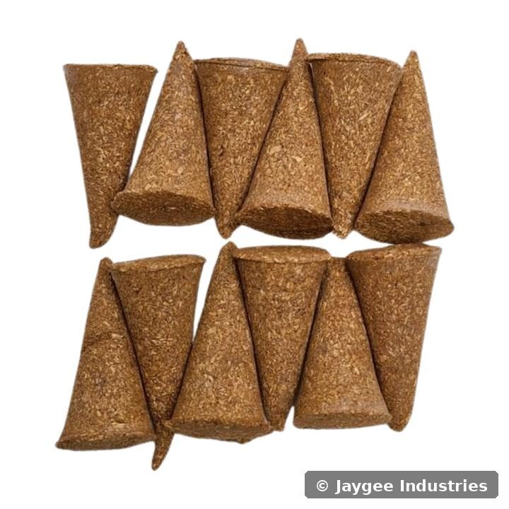 12 Palo Santo handmade cones in a pack