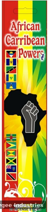 African Caribbean Powers incense pack — red yellow green