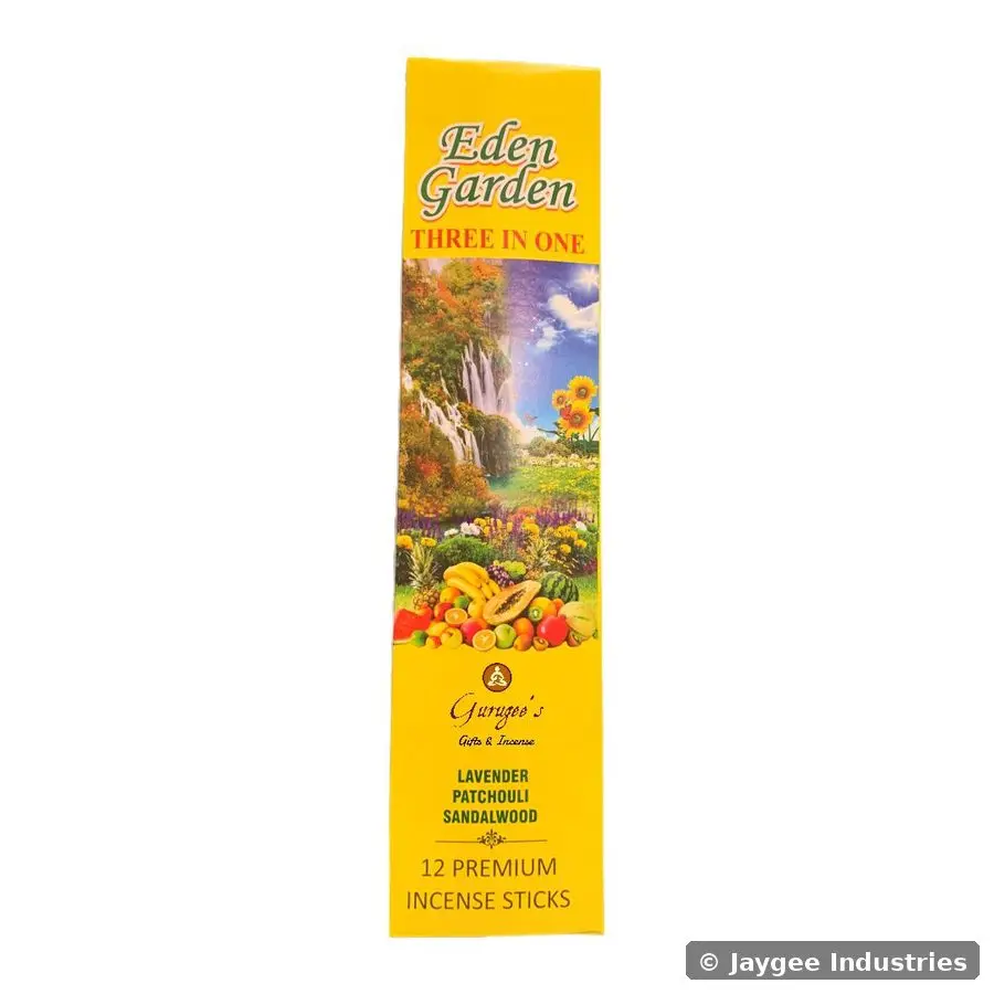 Eden Garden Three In One incense pack front