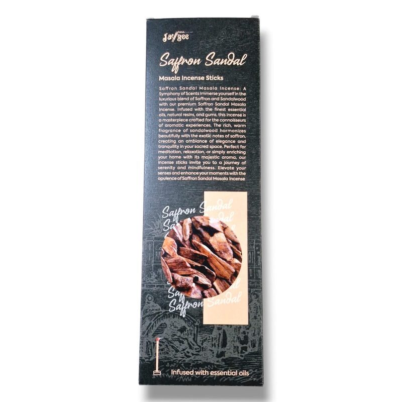 Jaygee Special Saffron Sandal incense sticks 50g