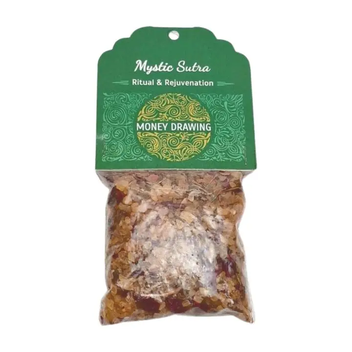 Mystic Sutra Money Drawing ritual resin blend pack